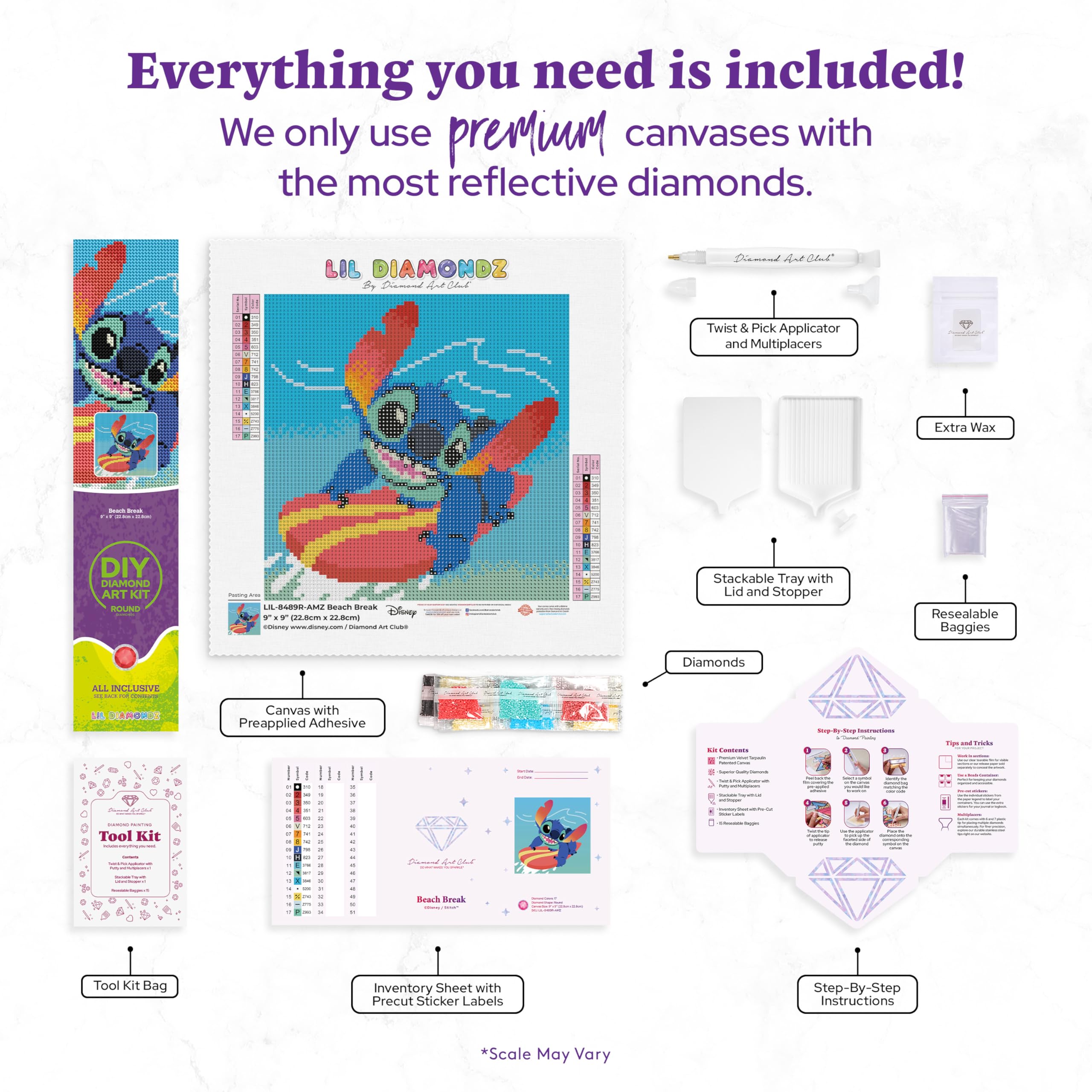 Amazon.com: DIAMOND ART CLUB Beach Break Diamond Art Kits for