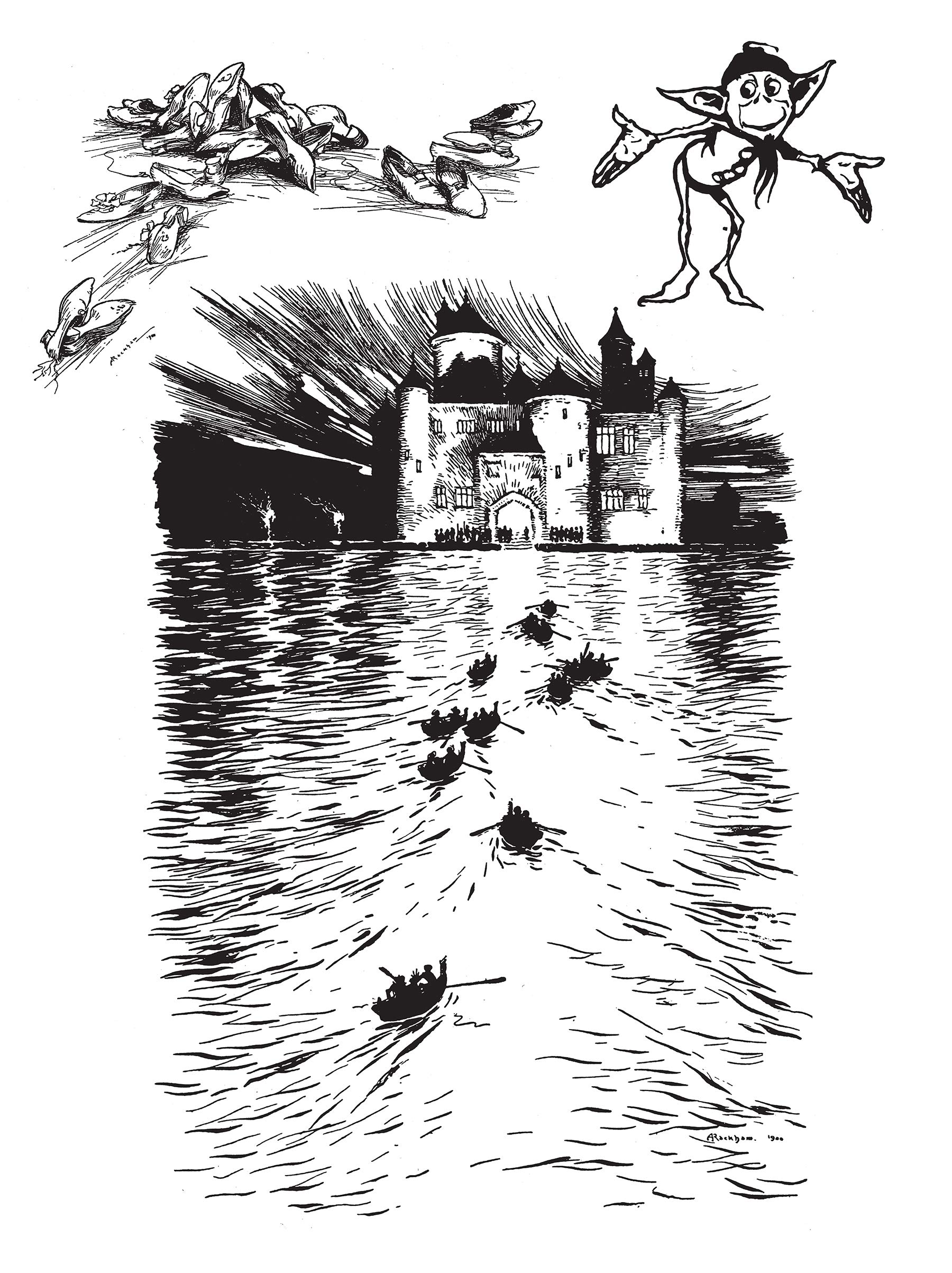 Fantastic Line Art of Arthur Rackham