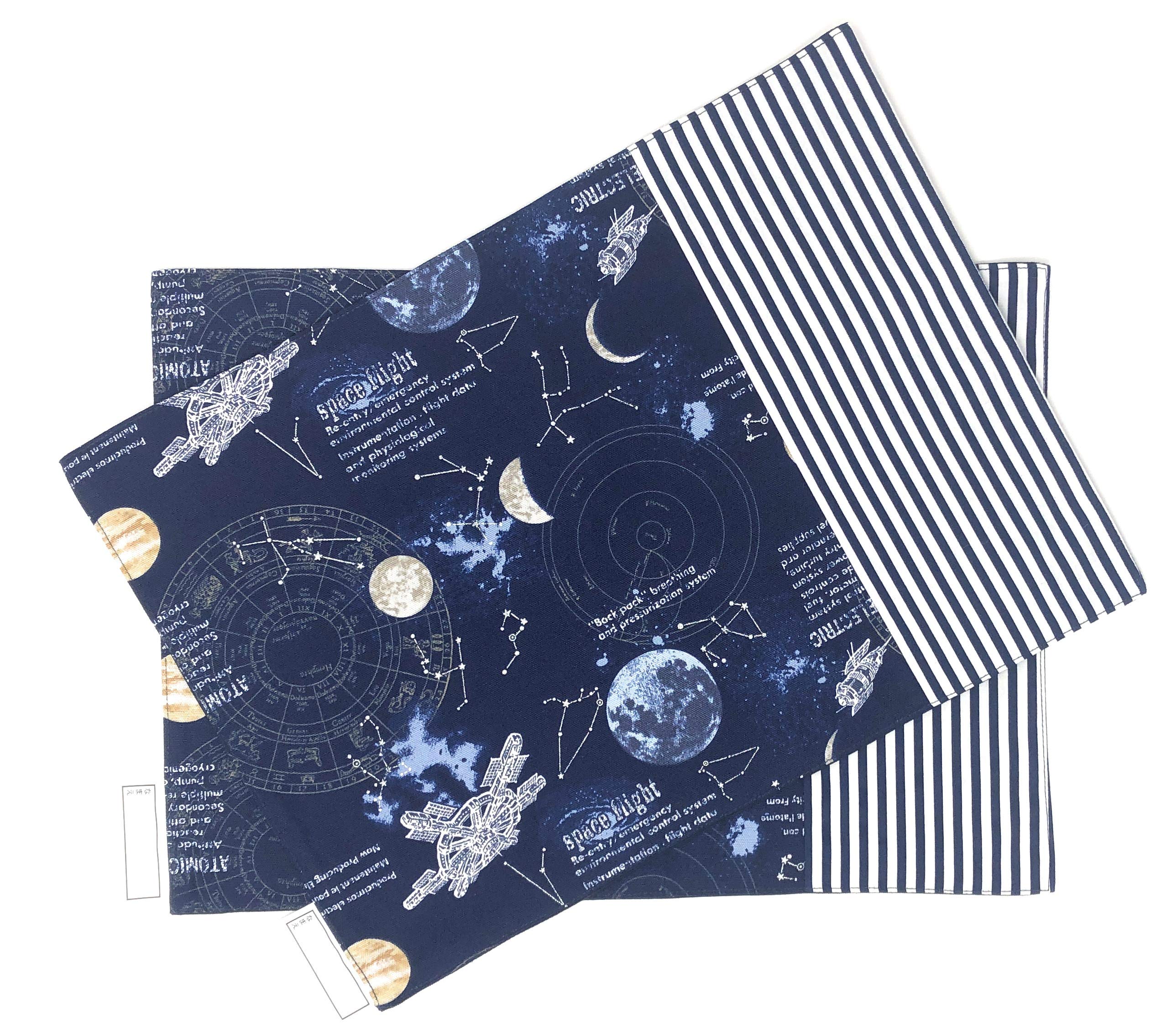 Amazon｜ハンドメイド キッズ ランチョンマット ネイビー 宇宙  