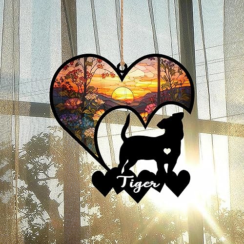 Simpatía por la pérdida de mascotas, memorial, adorno de Navidad, atrapasoles conmemorativo para perros, regalo de recuerdo de perro, regalos