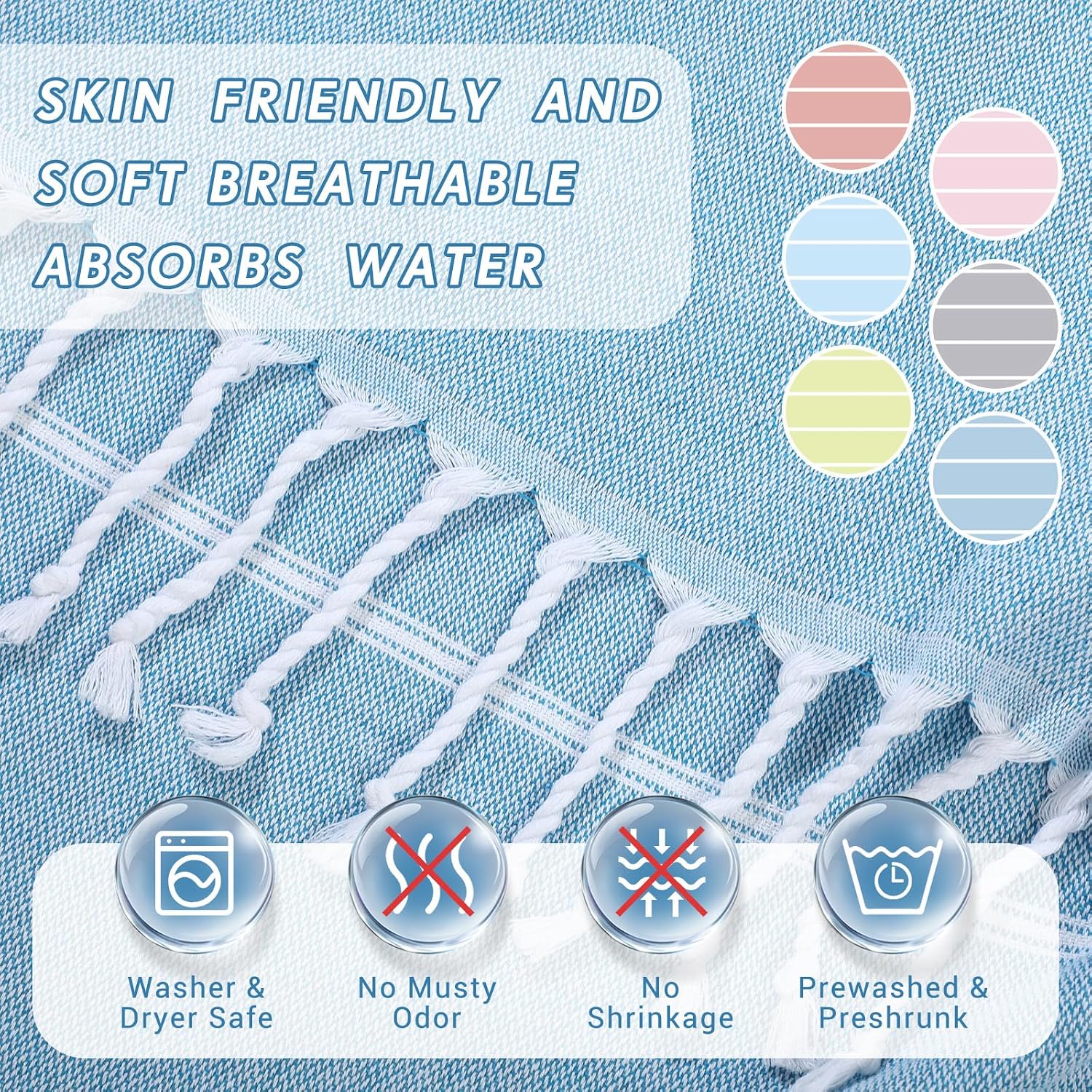 6 Pcs Surf Poncho Hoodie Beach Towel Bulk Colorful Oversized Changing Towel Robe with Pocket Quick Dry Terry Cloth Wearable Swim Robe for Women Men Travel Summer Party Vacation Pool Bath
