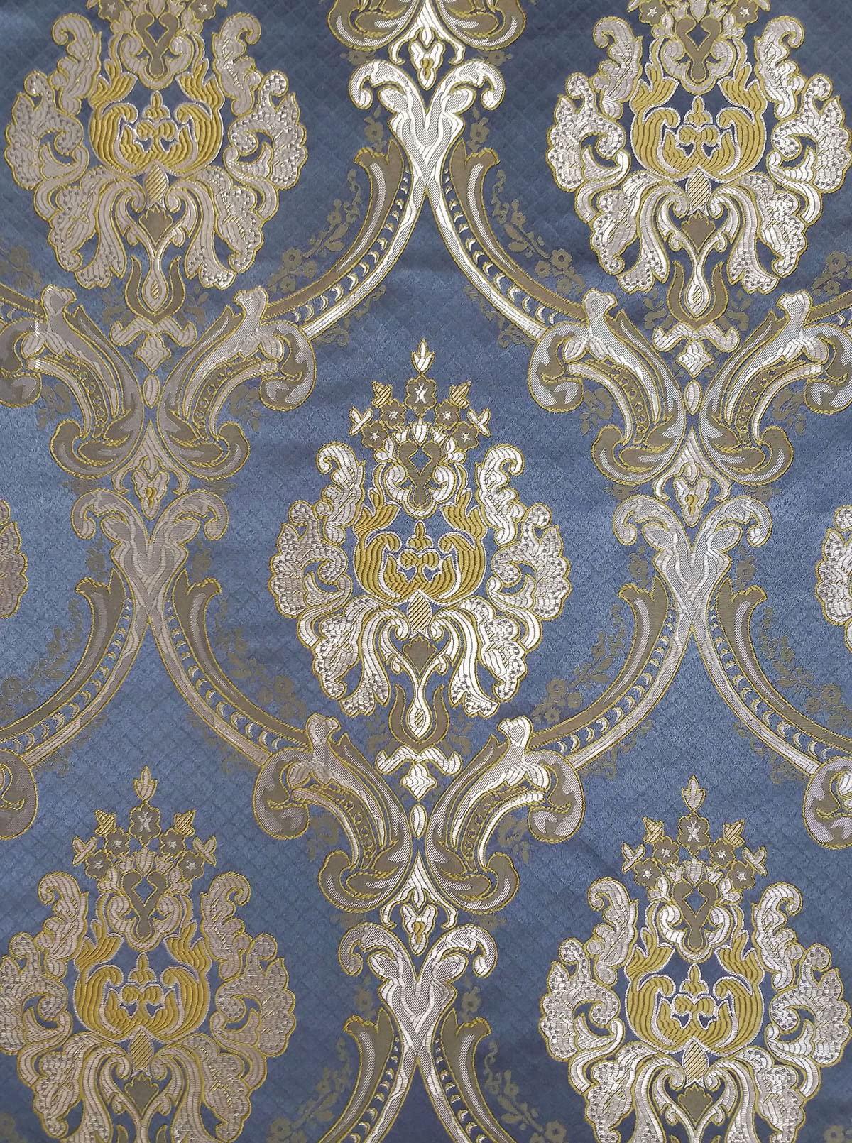 GOHD Golden Ocean Home Decor Luxe Love Lot de 2 Rideaux de fenêtre en Jacquard avec cantonnière attachée Gris foncé 137,2 cm de Large x 213,4 cm de Hauteur avec cantonnière de 45,7 cm