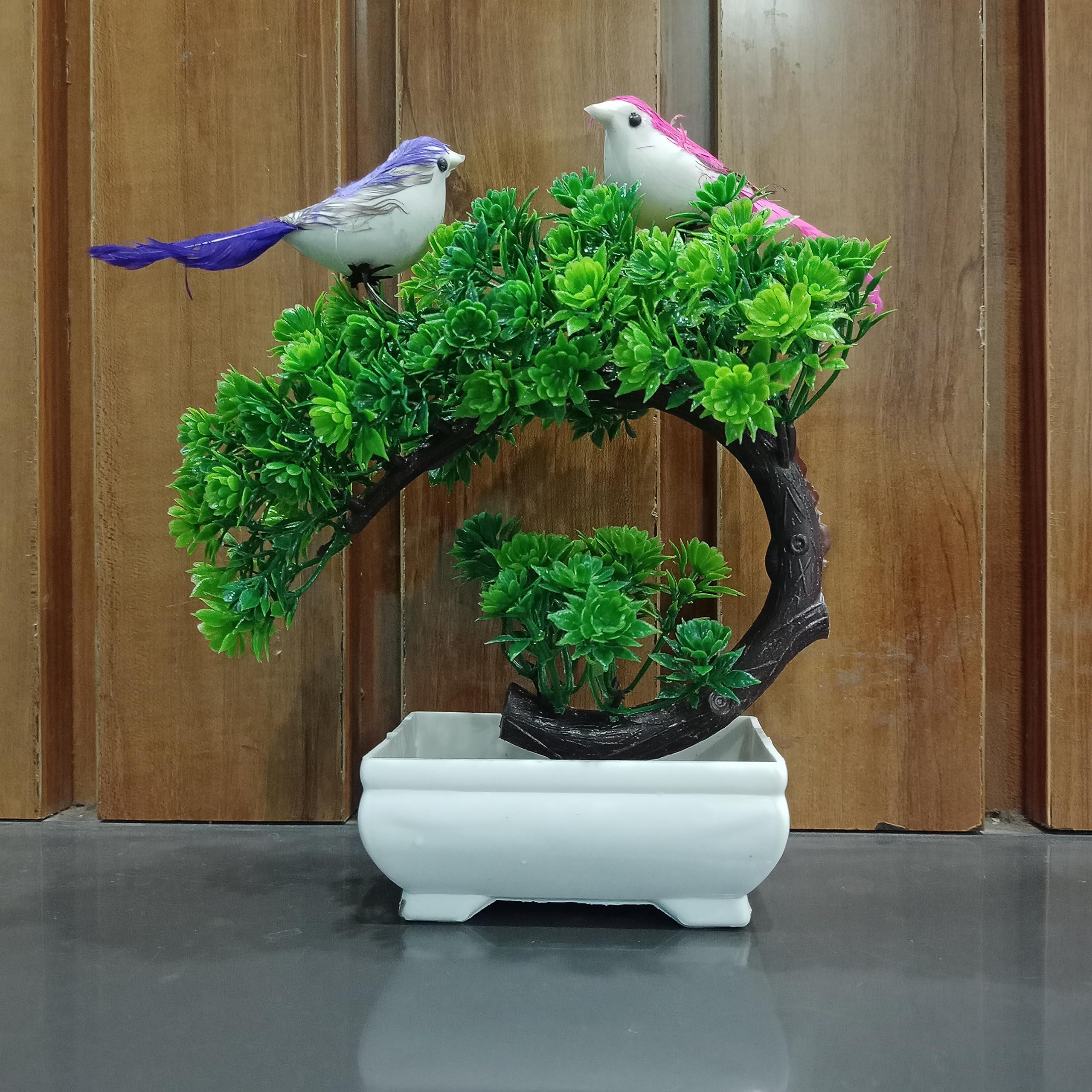 DECOGREEN, All Multi Design, 3LP, PPS, LCP, with Birds, Artificial Plant for Home, Office Decor Study Table & Beautiful Product, Bonsai Artificial Plant with Pot (LCP Green 2BIRDS, Ship Pot) (B0CFQY3FW8) Amazon Price History, Amazon Price Tracker
