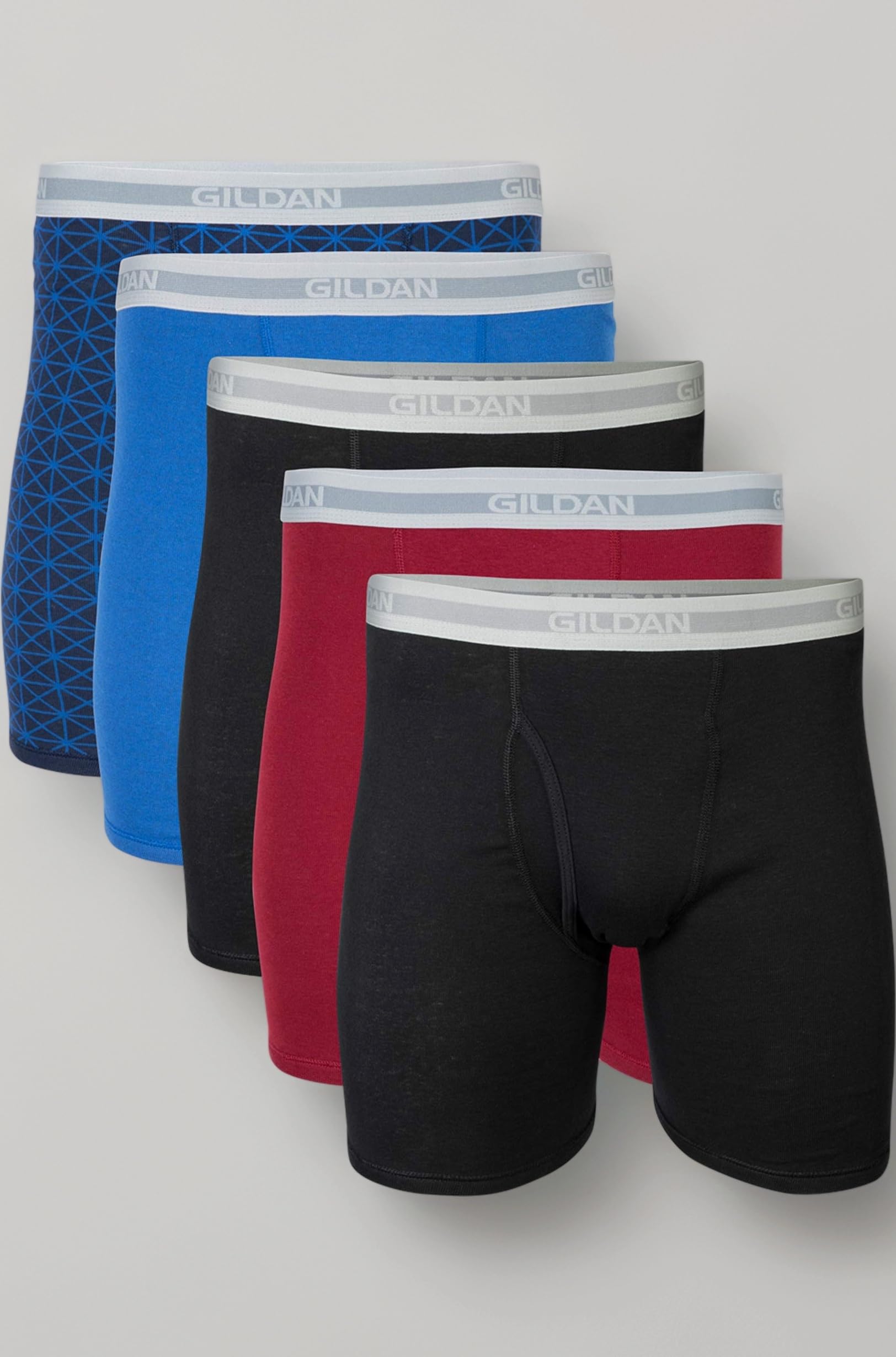 Gildan Men's Regular Leg Boxer Brief Multipack