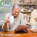 2 Pairs Reading Glasses Folding Readers For Men Women Blue Light Blocking with Case