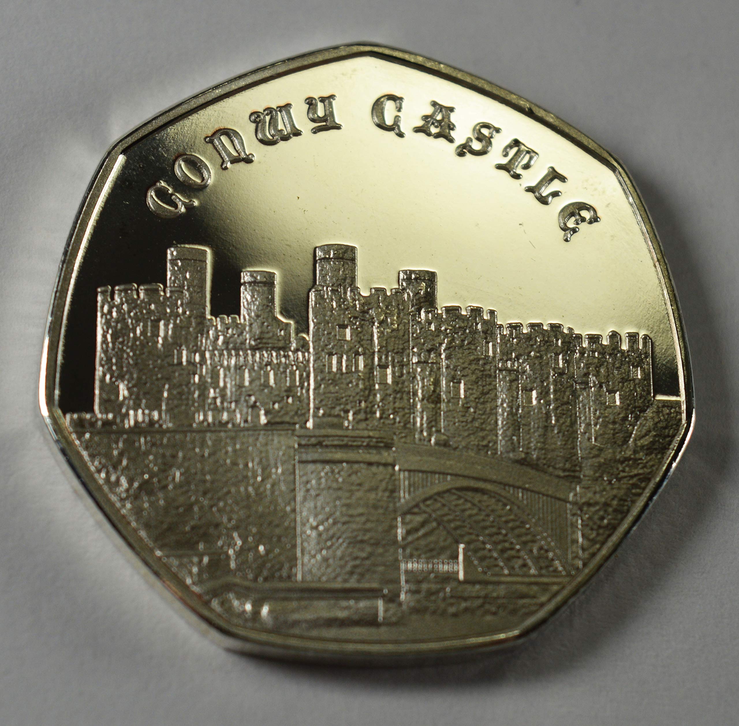 The Commemorative Coin Company Silver Conwy Castle Commemorative Coin Albums/50P Coin Hunt Collectors 2019 Castle Series
