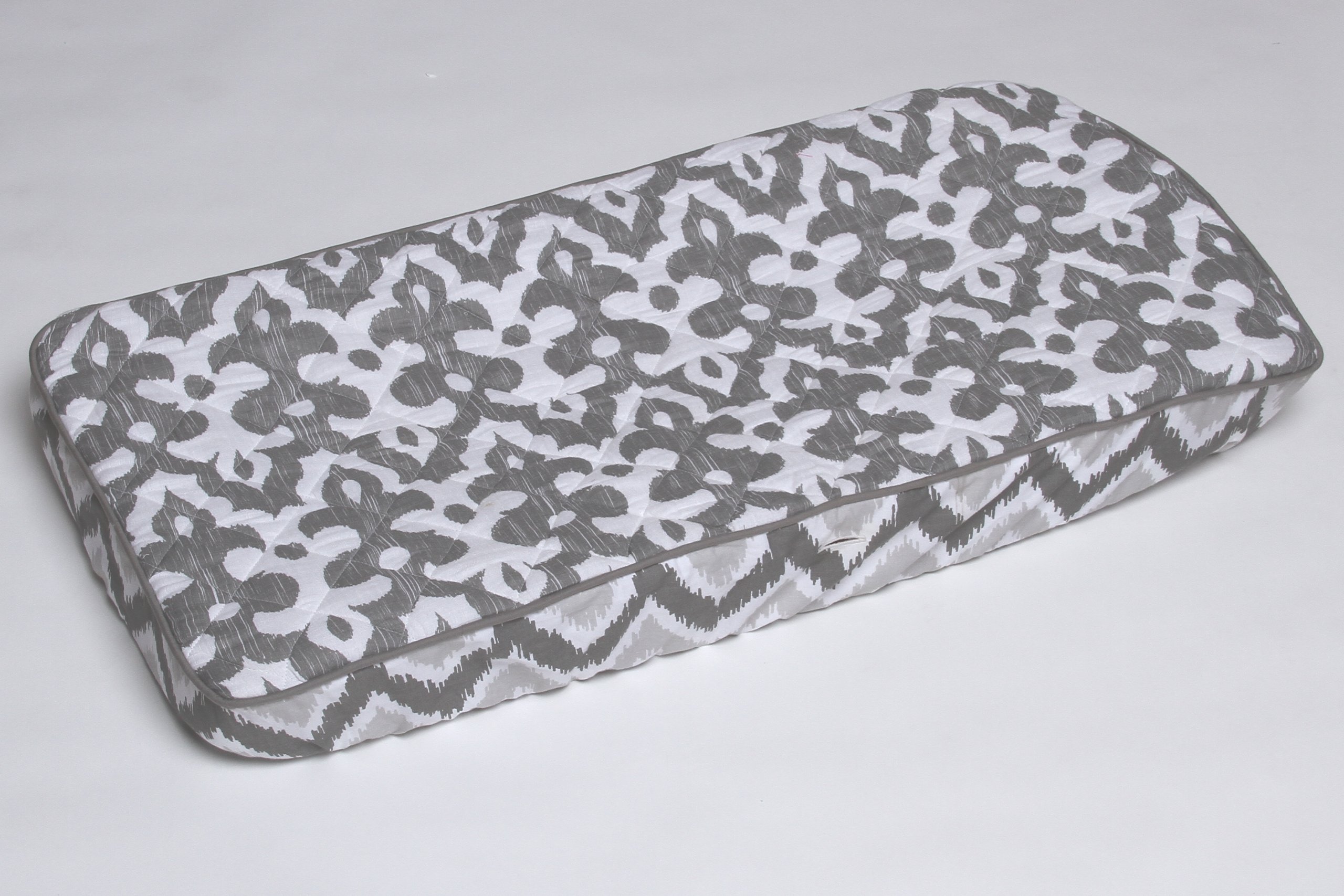 Ikkat Zigzag Grey Changing Pad Cover-image-46