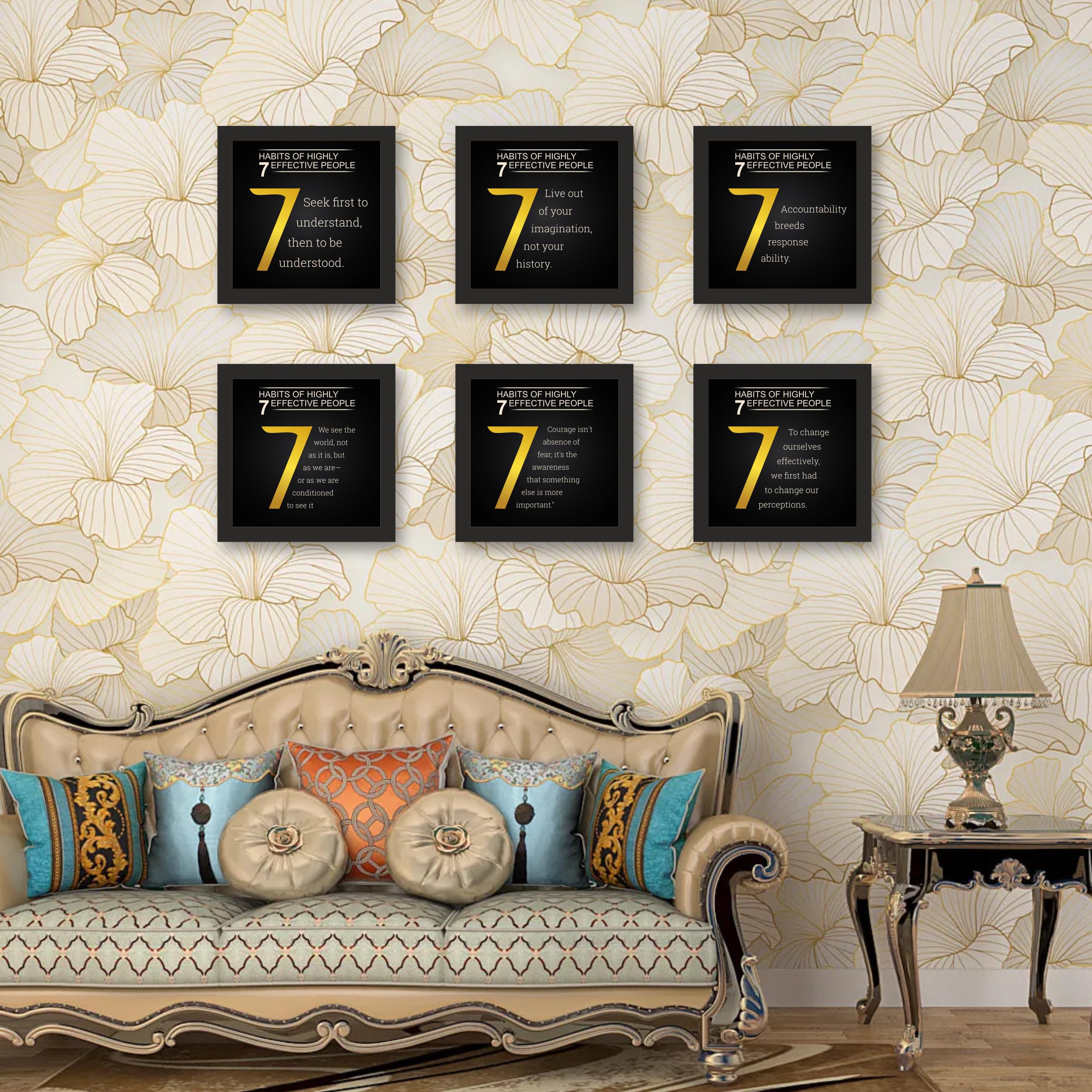 Title Motivational Wall Art Frames