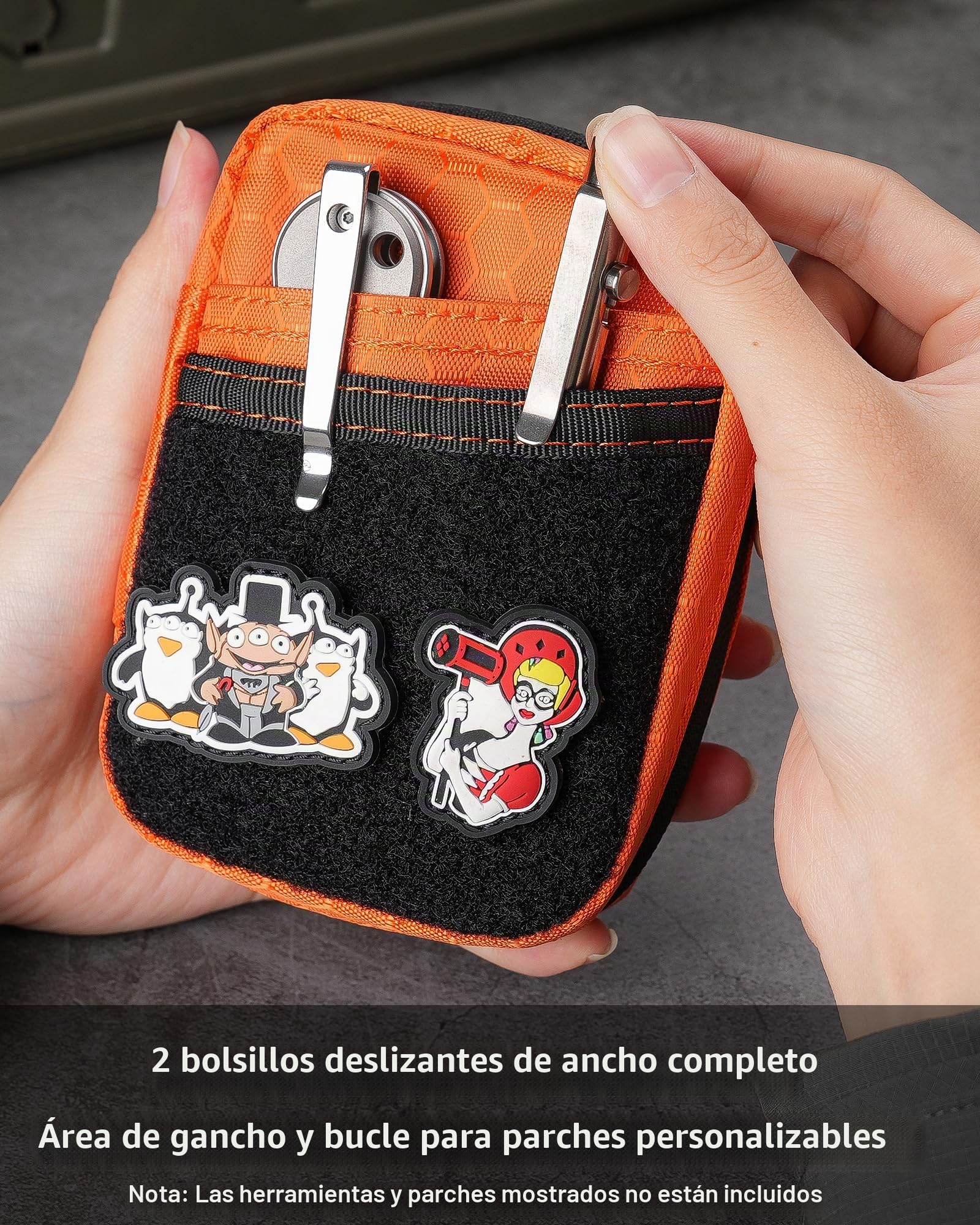 VIPERADE VE31 - Bolsa pequeña EDC, organizador de bolsillo EDC para hombres, bolsa organizadora pequeña EDC, organizador de bolsillo compacto para multiherramientas pequeñas