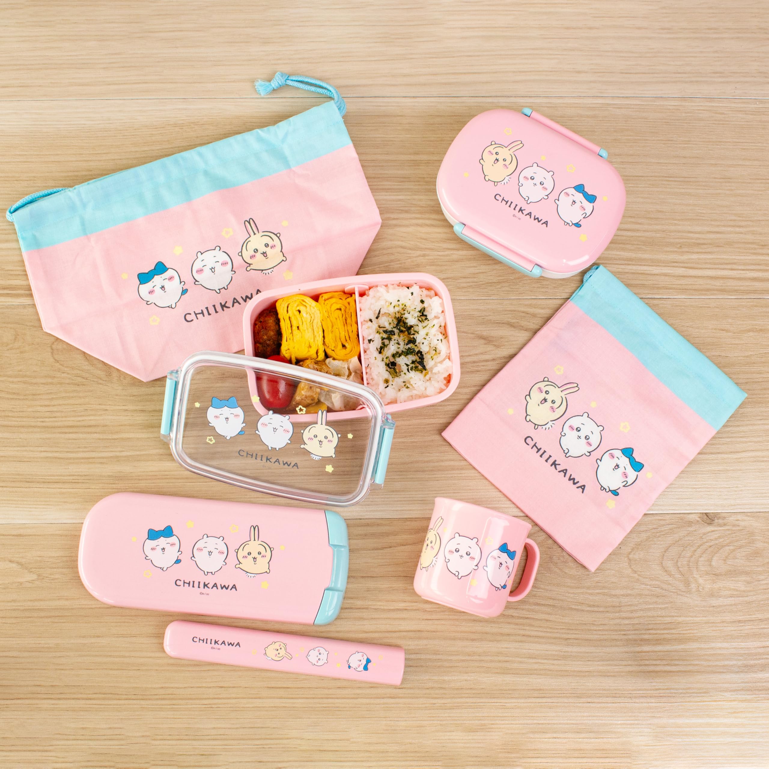専用☆スモックと弁当袋 スケーター 2段弁当箱用 保冷がま口 ランチバッグM 「ポスト投函