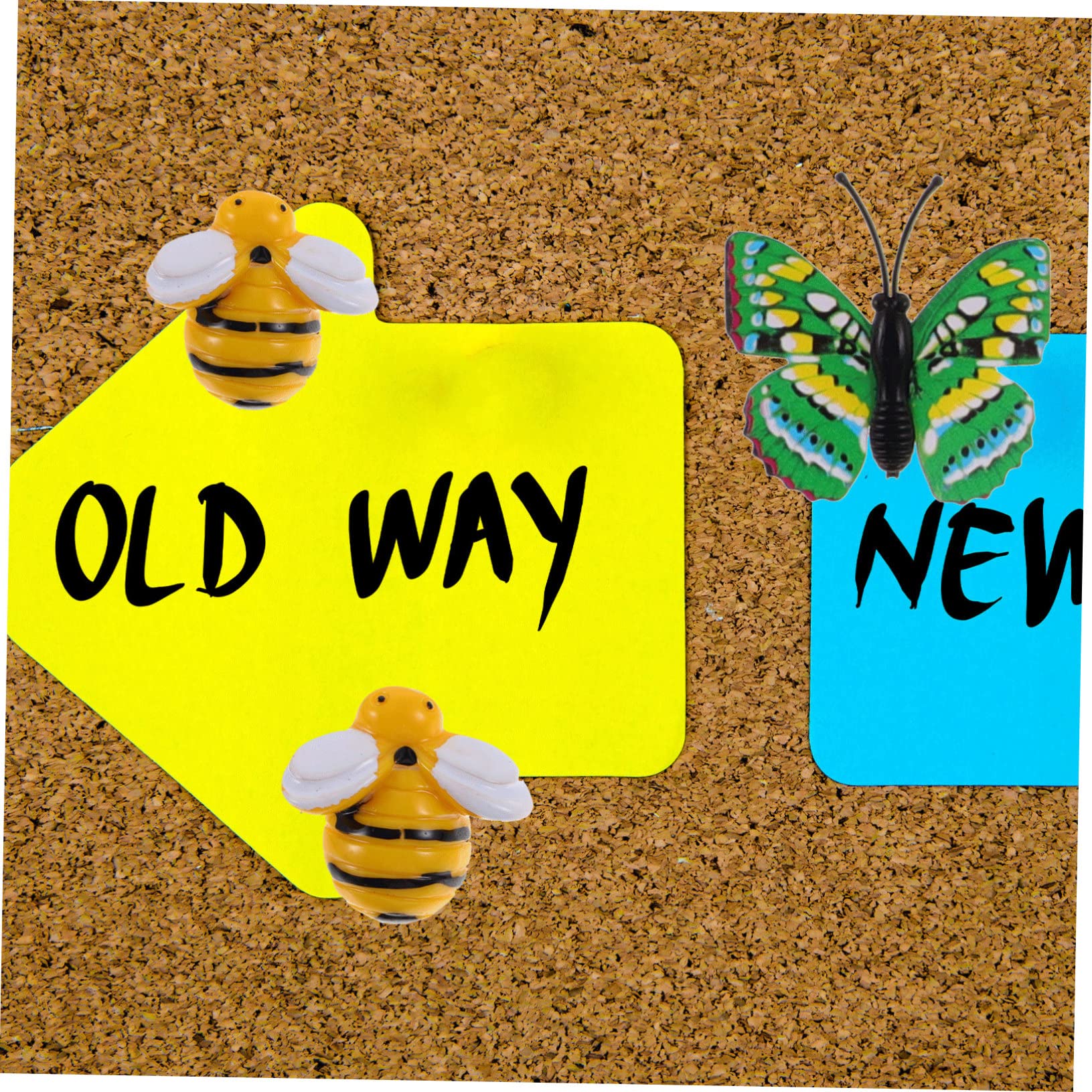 TEHAUX 120piezas Chinchetas Decorativas De Abeja y para Tablero De Corcho De Multifuncionales para Fotos y Notas para Decoración De Paredes y Mapas