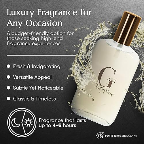 Miniatura 3 de PB ParfumsBelcam G eàu - Perfume en espray de bronce para hombres, 3.4 onzas líquidas, colonia de larga duración, fragancia acuática de madera con