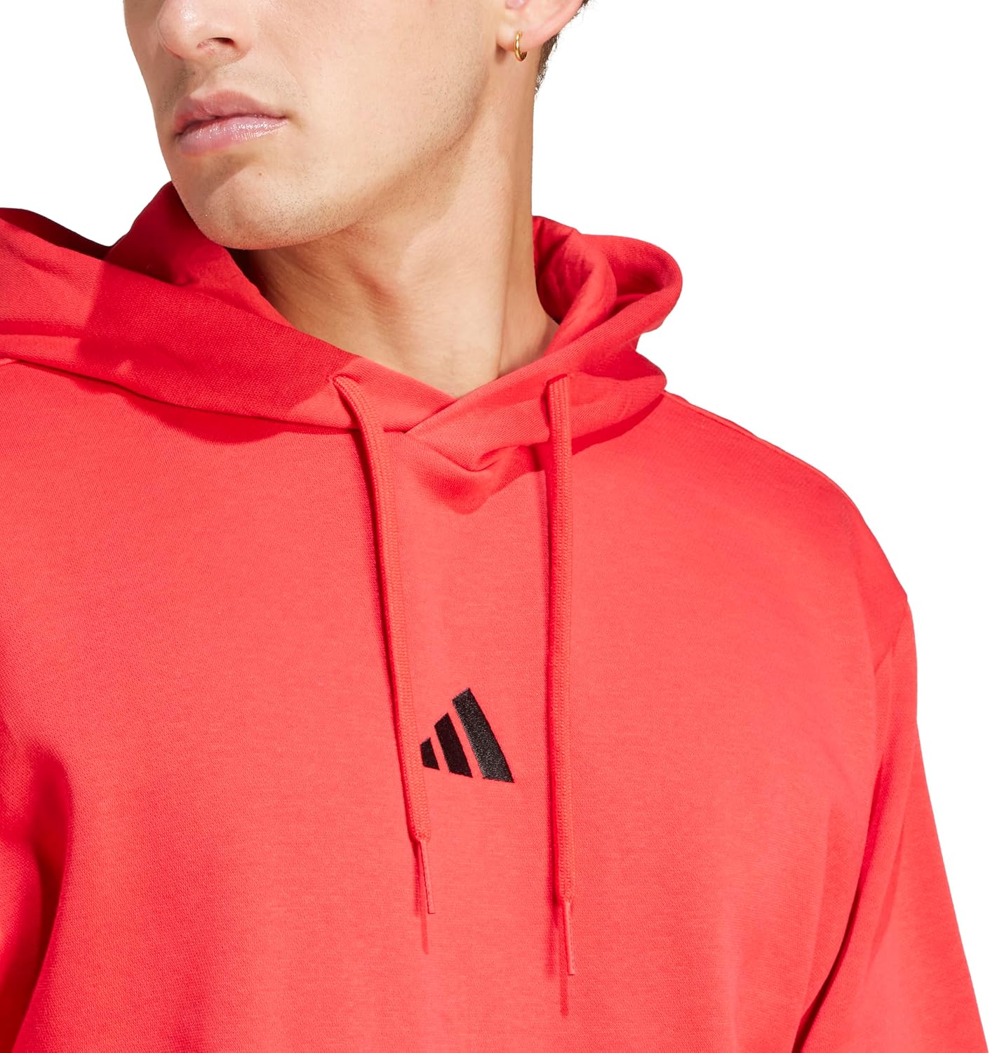 adidas Men's Essentials Feel Cozy Fleece Hoodie Sweatshirt - Image 4