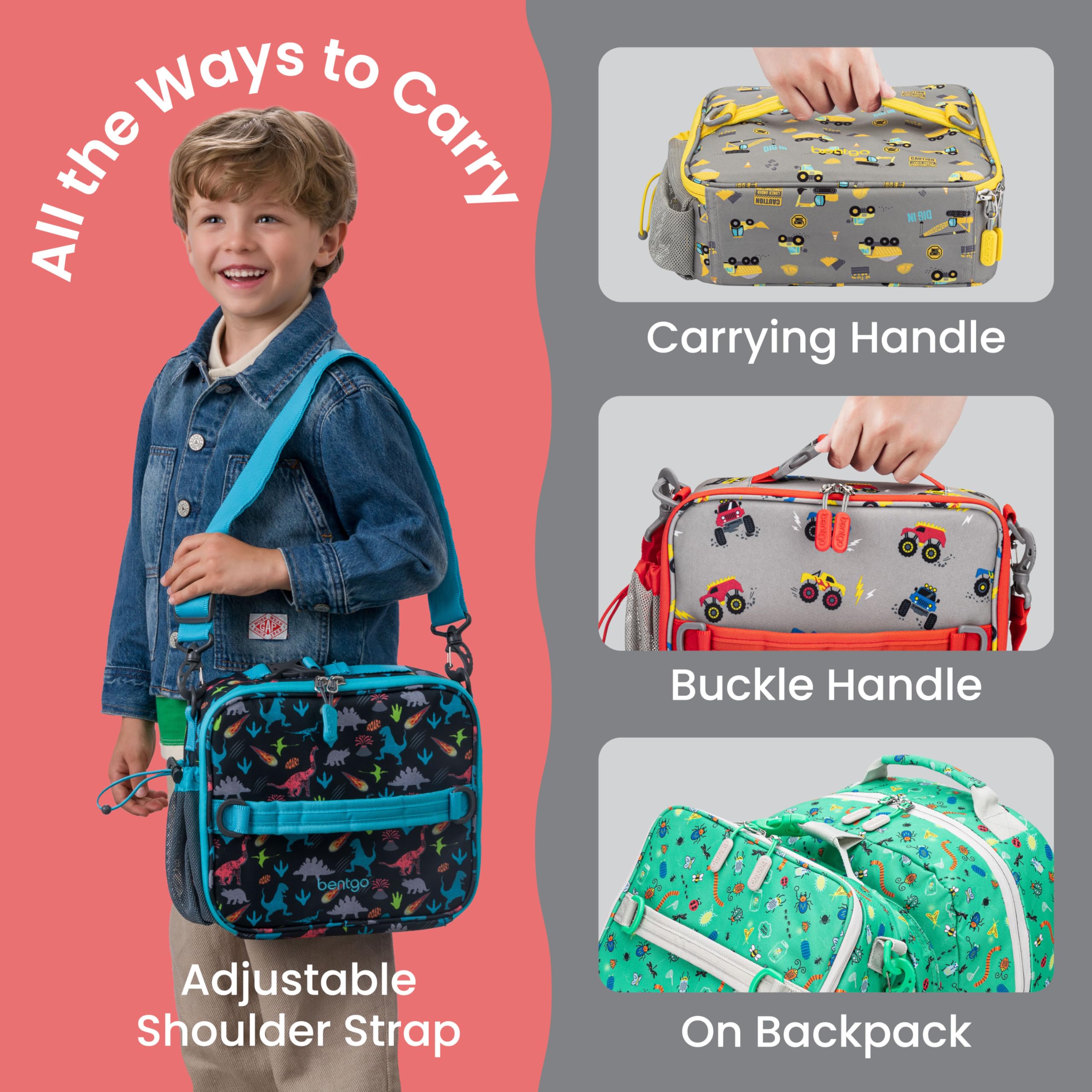 Amazon.com: Bentgo Kids Lunch Bag - Double-Insulated, Reusable