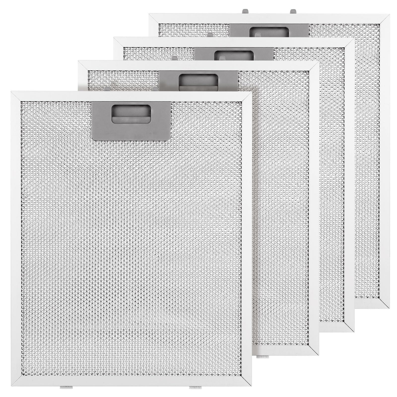 Metalowy filtr przeciwtłuszczowy do okapu kuchenne 4 szt. 320x260mm 5-warstwowa aluminiowa siatka filtr do okapu filtry do wyciągu filtry do okapu kuchennego wymiana