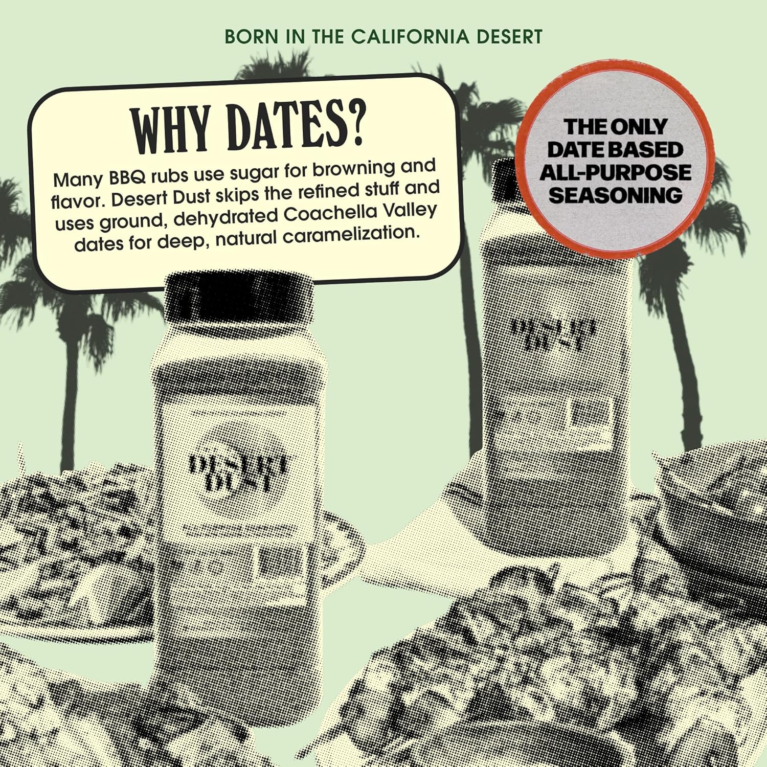 Desert Dust All-Purpose Seasoning – Smoky, Earthy & Sweet with Organic Date Sugar | Versatile Rub for Steak, Chicken, Fish, Veggies & More | Gourmet BBQ & Grilling Spice Blend (24oz, Original)