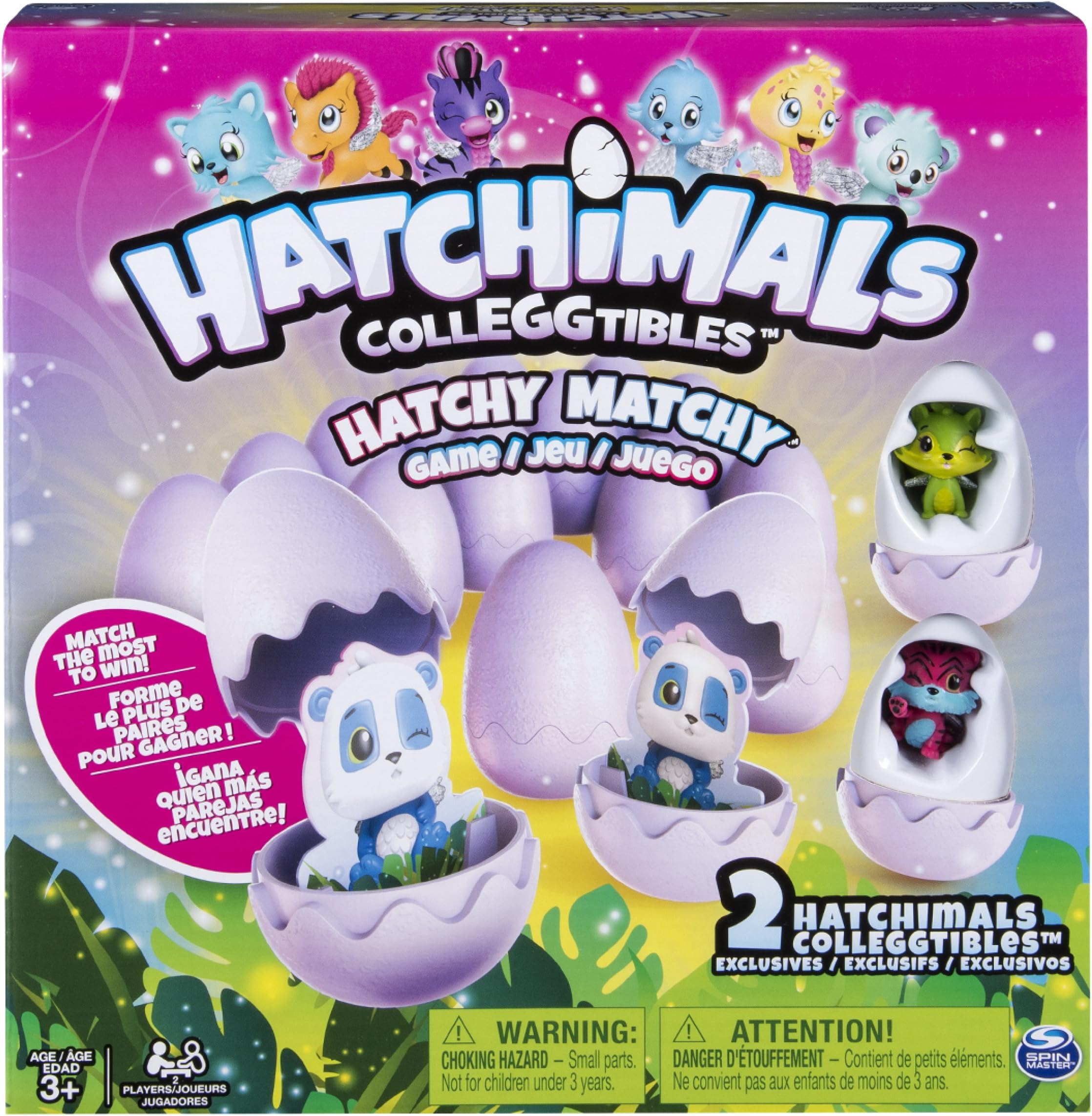 Spin Master Games Hatchimals - Hatchy Matchy Game with Two Exclusive Colleggtibles