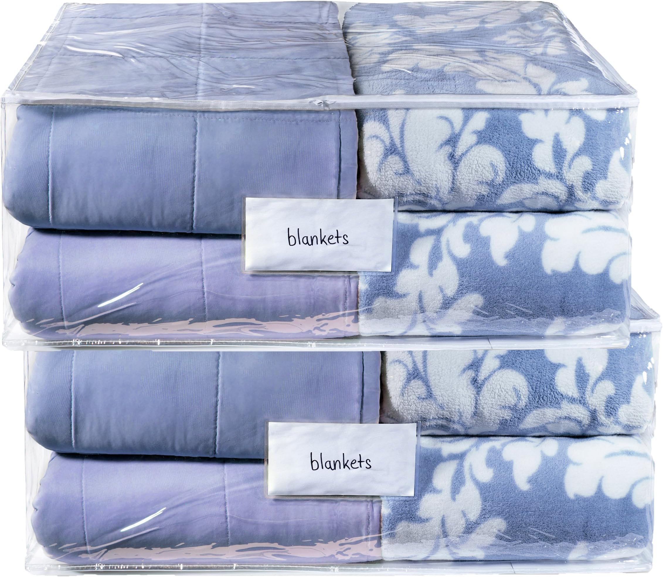 Amazon.com: Masirs Clear Blanket Storage Bag - Durable Vinyl Material ...