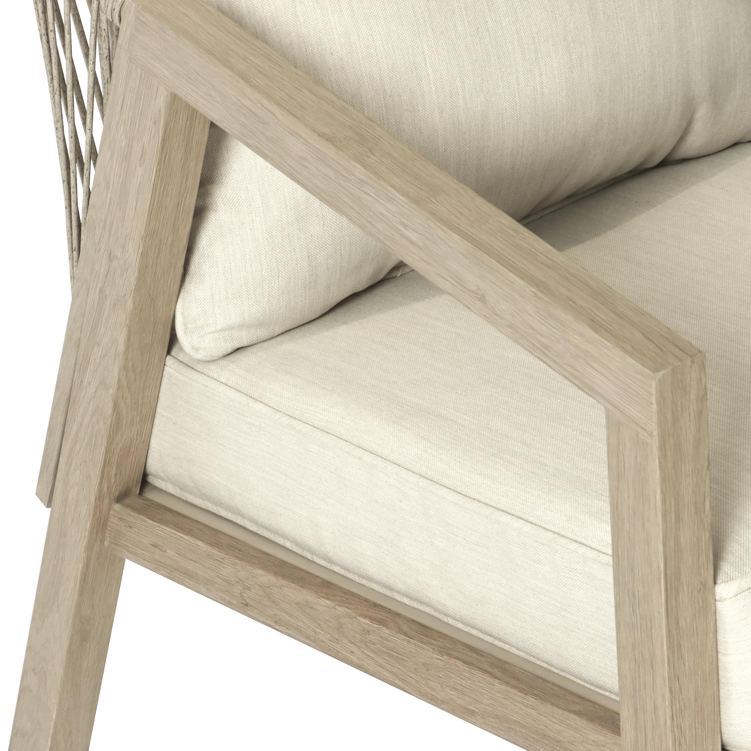 Koll Living Lounge-Set Amber | Outdoor Sitzgruppe mit Gartensofa, Gartensesseln & Tisch | Stahlgestellt in Holzoptik | Wetterfest & UV-beständig | Mix & Match Gartenlounge Beige/Braun