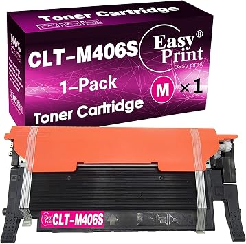 Amazon.com: EasyPrint - Cartucho de tóner compatible para Samsung CLT-406S  CLT-M406S M406S utilizado con impresora CLP-365W CLP-366W CLX-3303FW  CLX-3306FN Xpress C410W C460FW C463W (1 paquete, Magenta) : Productos de  Oficina