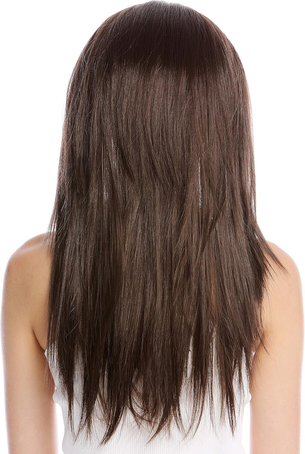 WIG ME UP - TYW60875H-8 Halfwig Hairpiece Extension with braided hair circlet hoop alice band long straight medium brown 27inch - Image 5