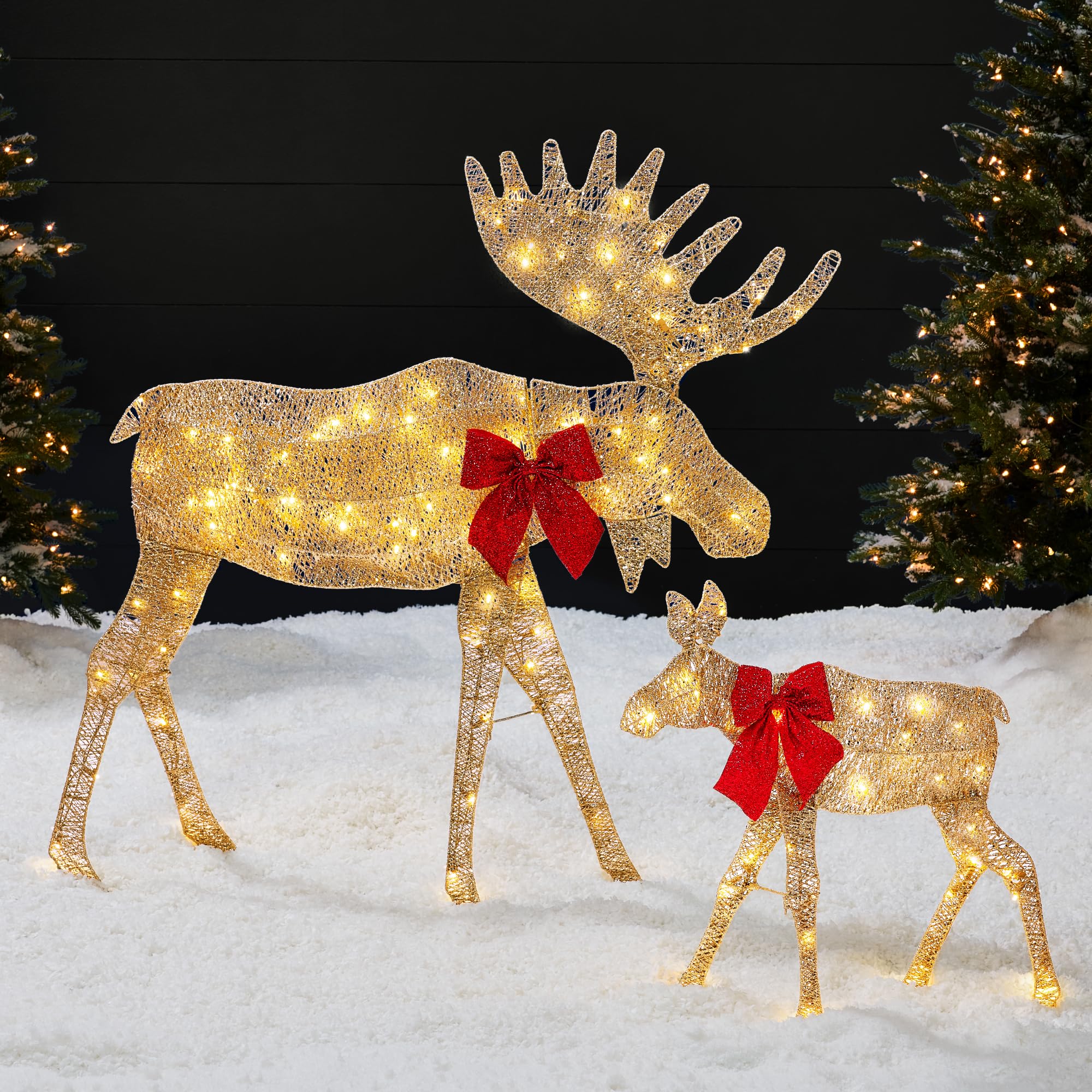 Amazon.com: Best Choice Products 2D Moose Family Outdoor 2Pc
