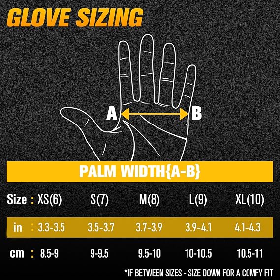 Dexterity Upgraded Utility Gloves Seamless Wrap-Fingers Design & Knuckle Touchscreen Capability