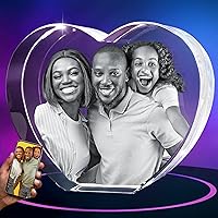 Vista 15 de ArtPix 3D Foto de cristal de alta calidad, personalizada para mamá, mujer, esposa, ella, él, hombres, abuela, regalo personalizado con tu propia