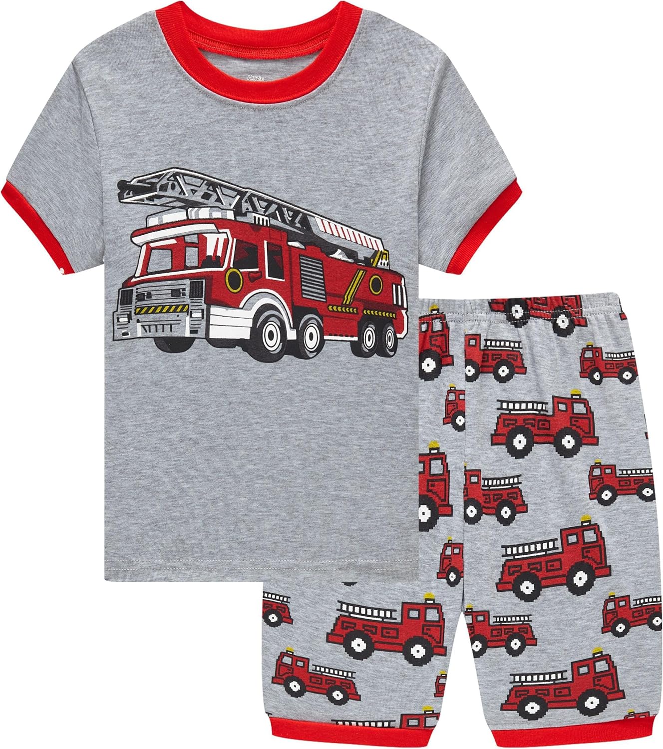 Akyzic Little Boy Short Pajamas Sets for Toddler Sleepwear Summer 2 Piece kids Pjs 2-7T