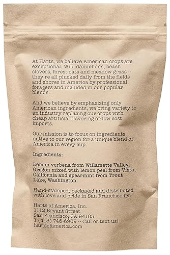 Miniatura 2 de Limonada de menta, 15-20 porciones, bolsa con cremallera ecológica, sin cafeína, té de hojas sueltas puro cultivado en Estados Unidos, 1.60 onzas