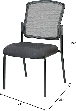 Eurotech Seating Dakota 2 Stackable Chair, Black Frame, (Set of 2)