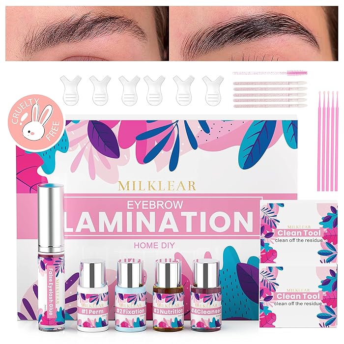 Buy MILKLEAR Eyebrow Lamination Kit at Home Brow Gel Brow Lamination