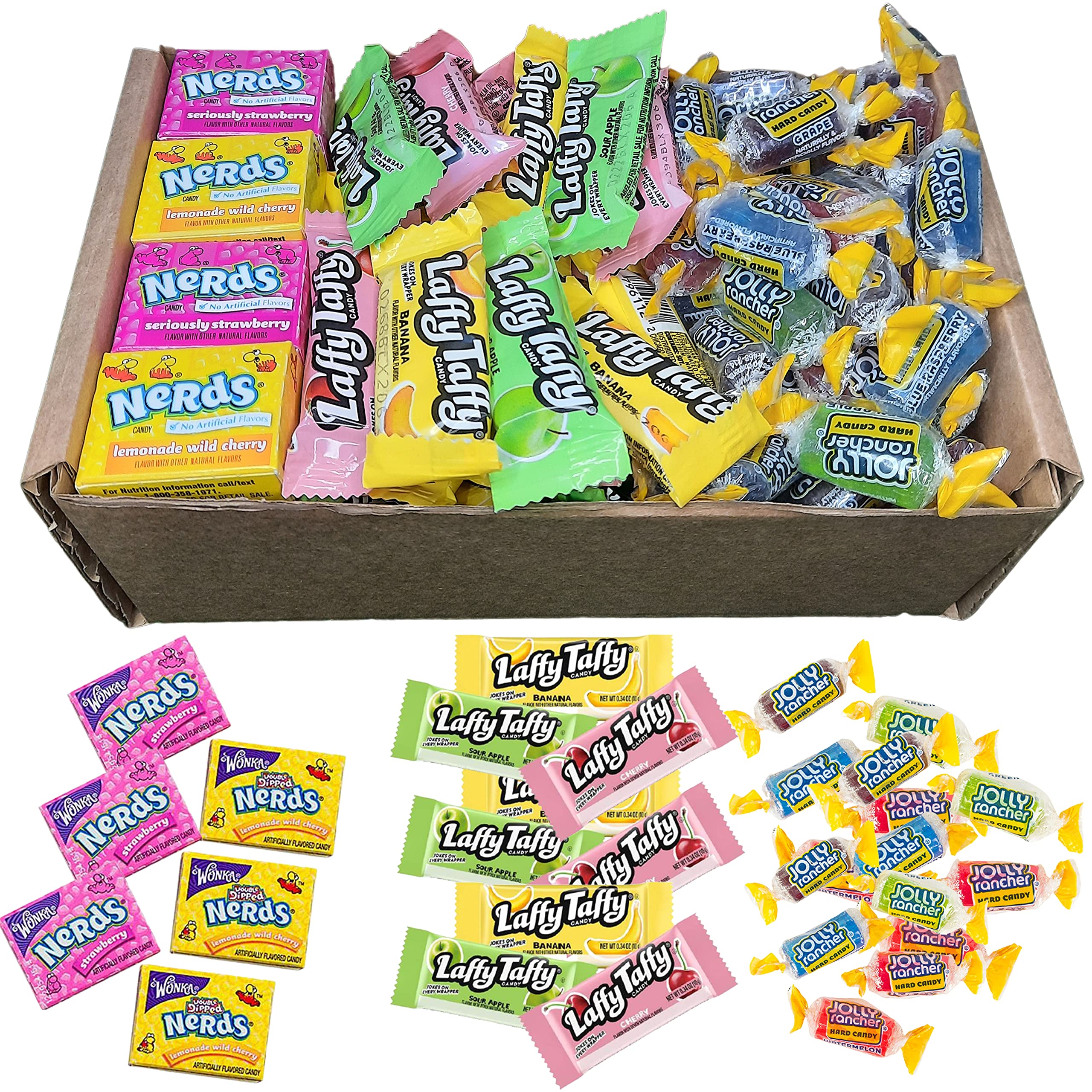 Buy Laffy Taffy Apple, Banana, Cherry and Jolly Ranchers Hard Candy
