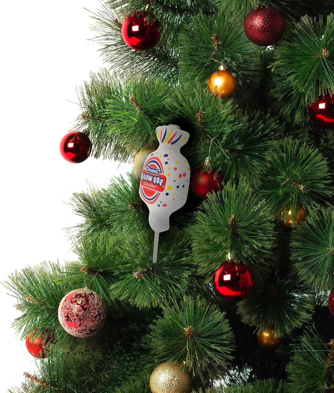 Ruz Tootsie Blow Pop, Tootsie Roll and Tootsie Pop Christmas Ornaments Set, Indoor/Outdoor Tree Decorations and Holiday Home Decor, 3-Pack