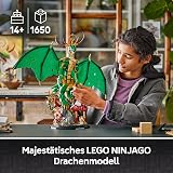 LEGO Ninjago The Guardian Dragon Model Kit - Features a Posable Dragon Figure, Master Wu Minifigure & a Scenic Rock-Effect Display Stand - Gift for 14+ Year Old boys & Teenage Monstrosity Fans - 71847 - 2