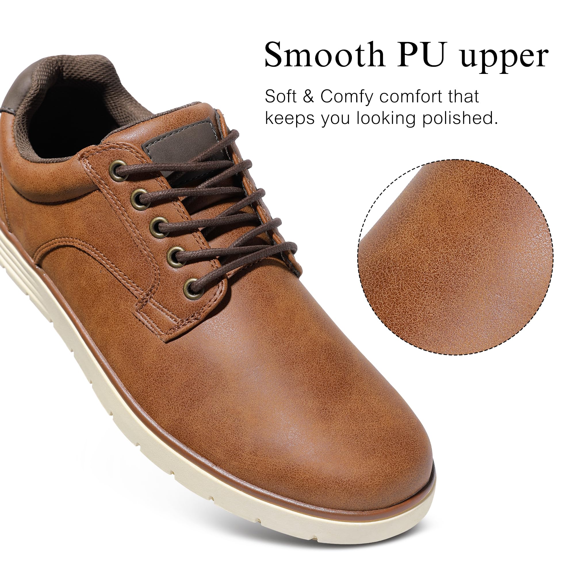 Men's Casual Oxfords Dress Shoes for Men Comfortable Business Formal Sneakers
