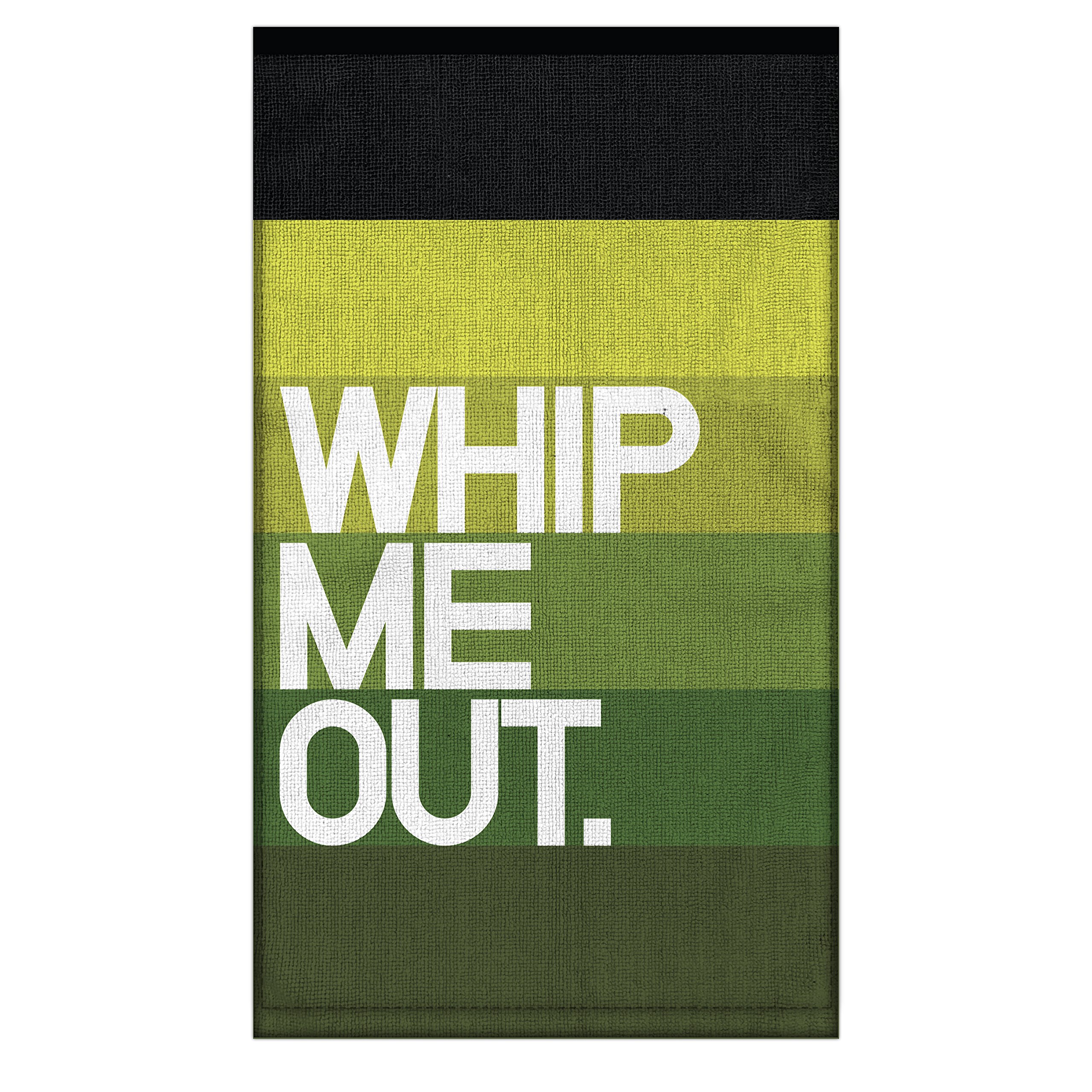 Serviette de bar Whip Me Out en coton polyester Knock Knock 11x19"