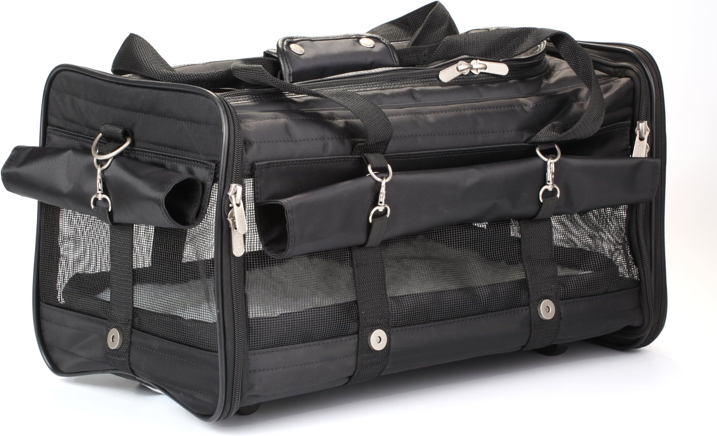 Sherpa on Wheels Pet Carrier, Large, Black