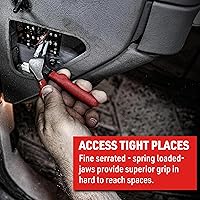 Vista 4 de E-Z Red kwp2 Juego de alicates Kiwi - Incluye un alicate de punta corta 6" y un alicate de punta larga de 8