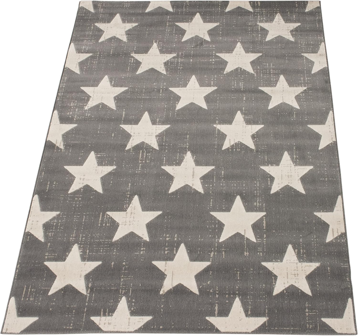 ECARPETGALLERY Nursery Area Rug Kids Play Room Carpet, 4'7" x 6'7", Grey
