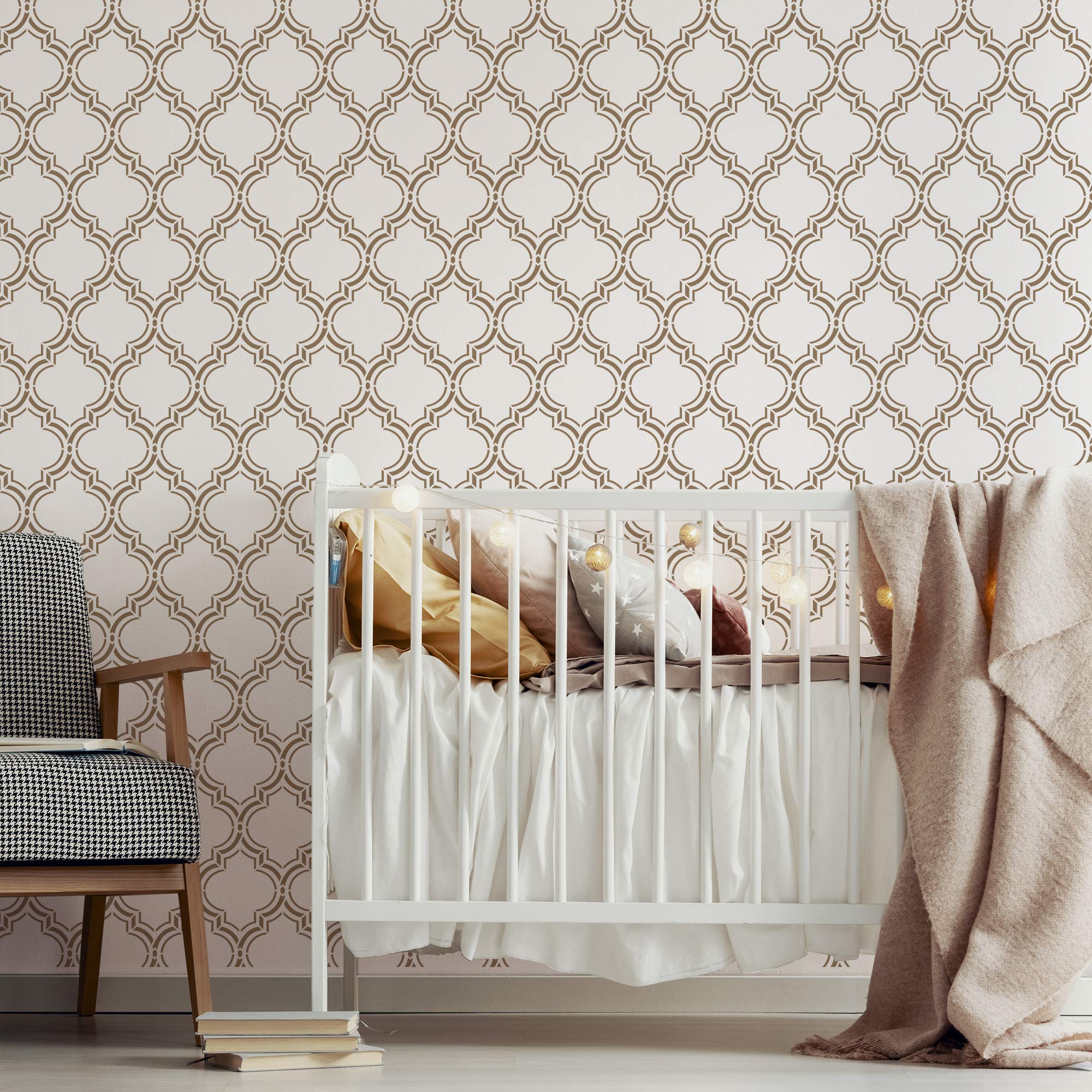 STENCILIT® Moroccan Double Large Wall Stencil For Painting XL Size 24