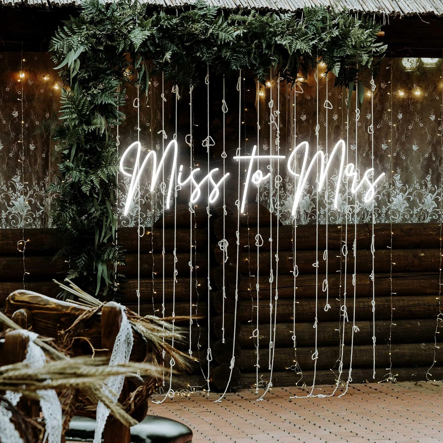 Miss to Mrs Neon Signs for Wall Decor Weddings Valentines Day Engagement Banquet Party Decoration Personalized Neon Sign for Bedroom Home with Dimmer Custom Color Neon Light Signs Wedding Gifts…