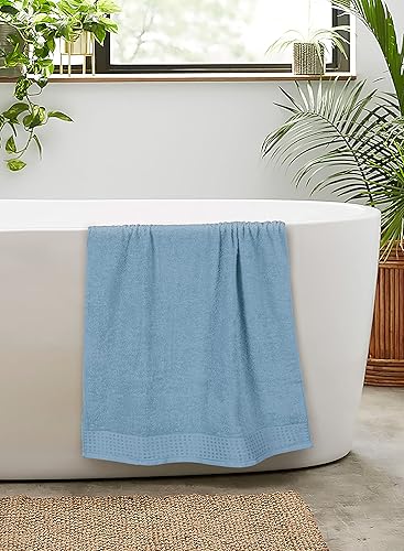 Vista 522 de GLAMBURG Juego de 6 toallas de 100% algodón ultra suave, contiene 2 toallas de baño de 28 x 55 pulgadas, 2 toallas de mano de 16 x 24 pulgadas y 2