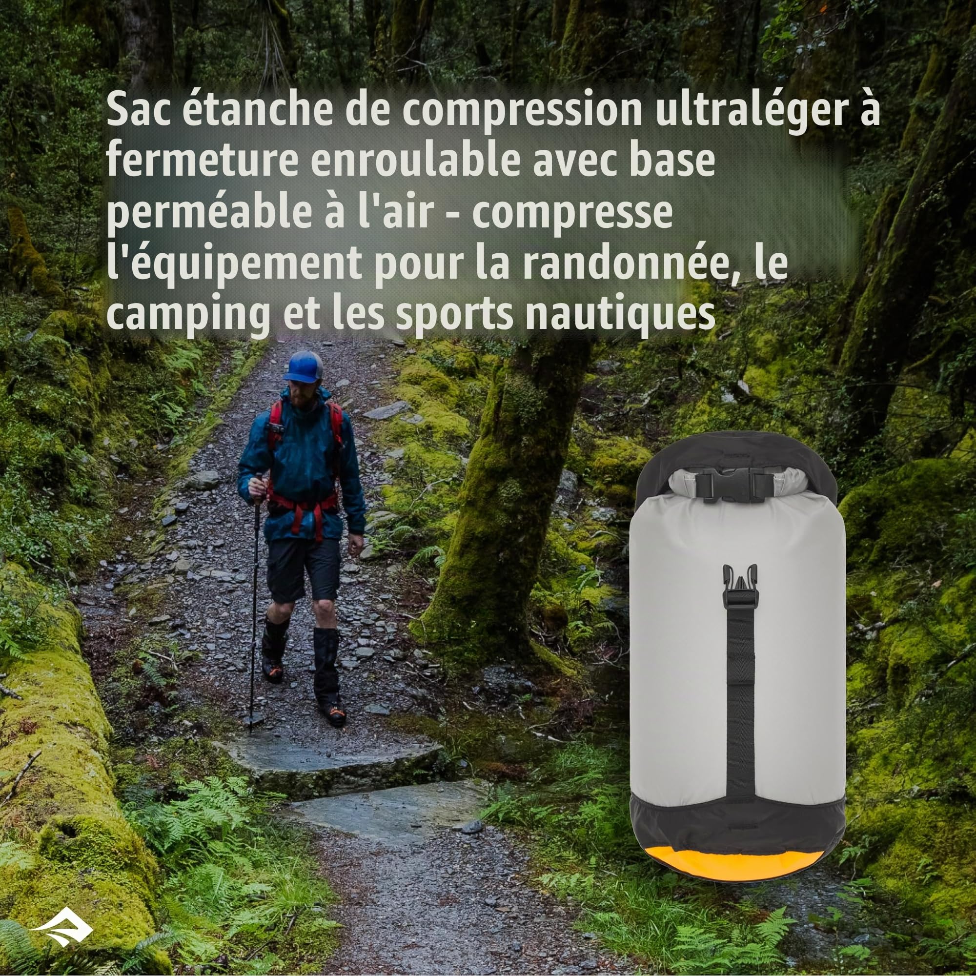 Sea to Summit Evac Compression Dry UL Sac de Rangement, Gris, 20L