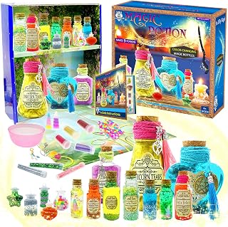 Magic Fairy Polyjuice Potion Kits for Kids - DIY 15 Larger Bottles Witches' Magical Color Changing Potions Art Craft Kit, Creative Magic Kit Toys for Girls, Fun STEM Toy Gift for Girls 7 - 12