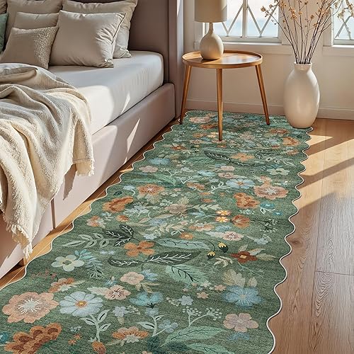 Miniatura 509 de Alfombra lavable para pasillo y de cocina, alfombra de entrada, vintage, suave para el suelo, alfombra antideslizante para interiores, para baño