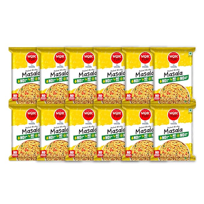 Wok Tok Instant Noodles Masala 66g Each