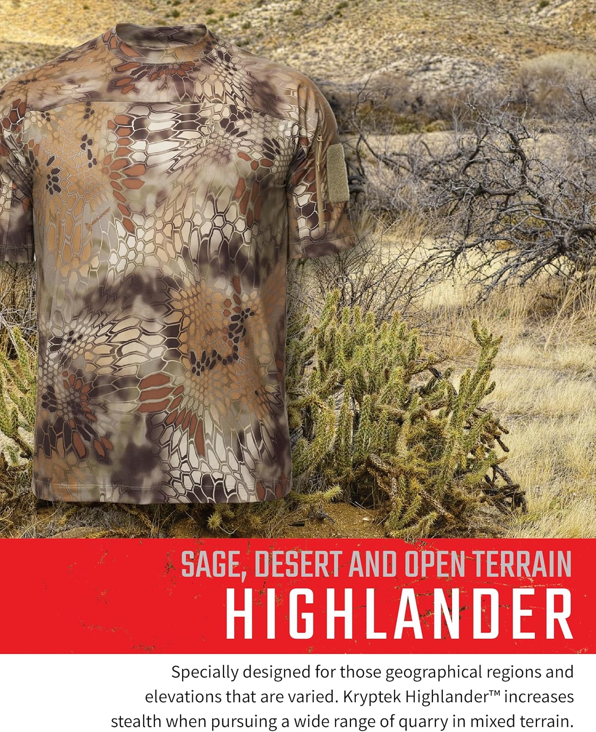 Kryptek Men’s Valhalla 2 Short Sleeve, Lightweight Camo Hunting Shirt