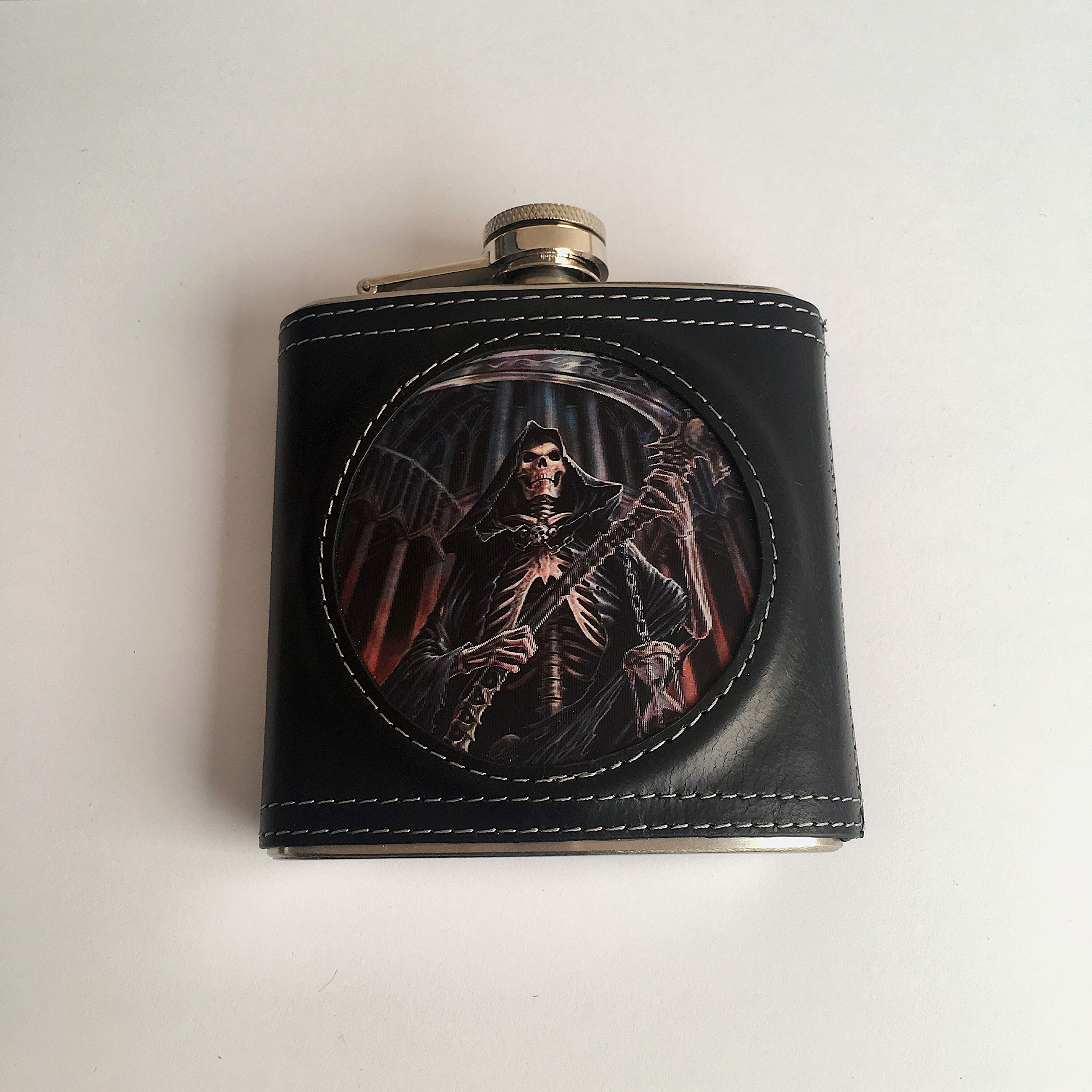 Flasque 3D Final Verdict Anne Stokes flacon de poche biker pour festivals metal
