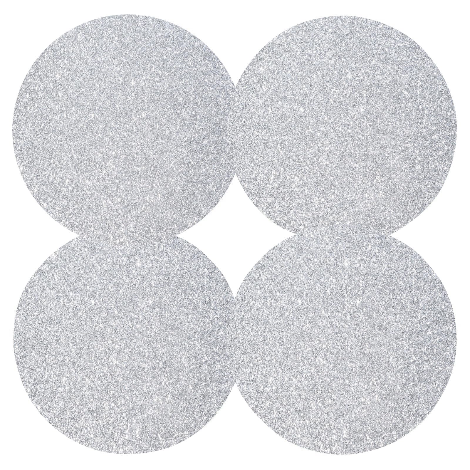 Amazon.com: Round Placemats Silver Placemats Silver Glitter 